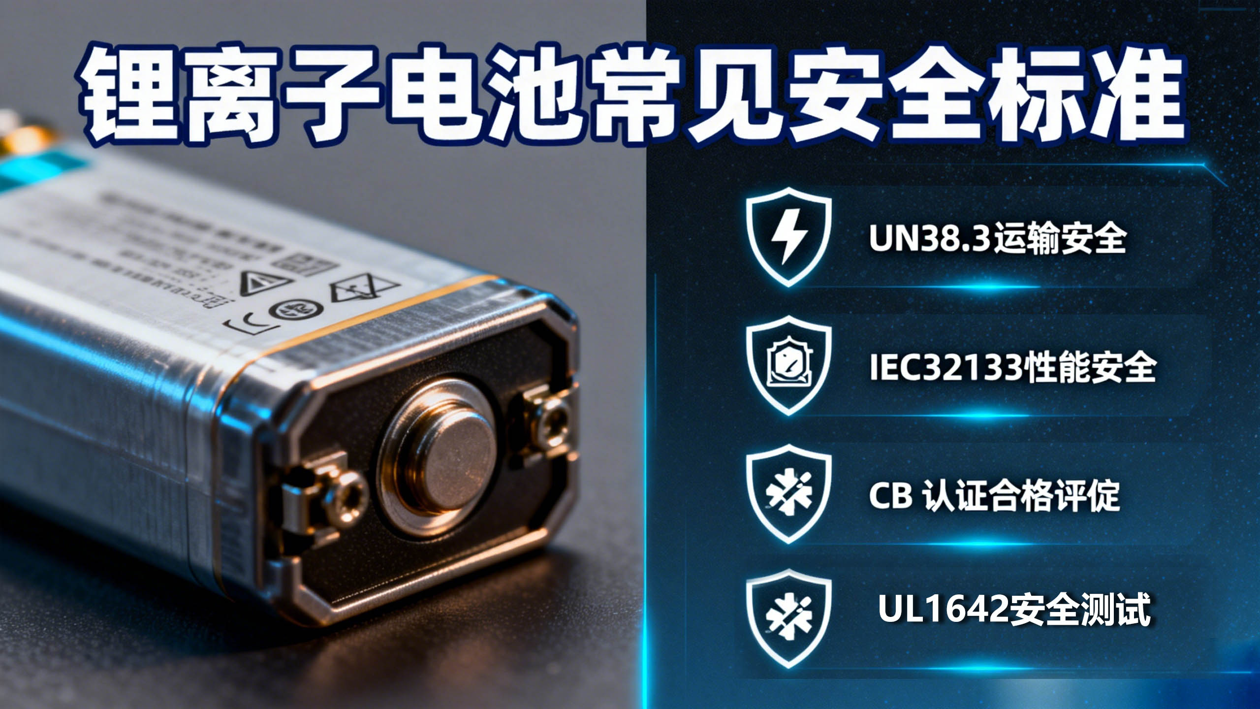 锂离子电池常见安全标准